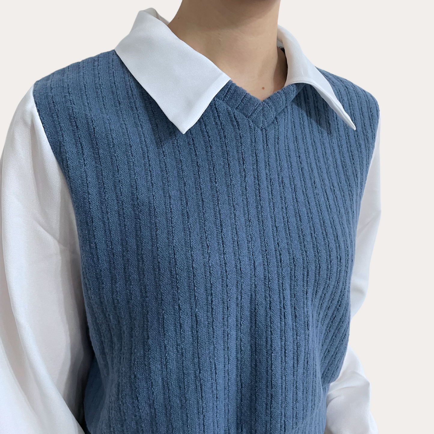 Classic 2 in 1 Collar Blouse