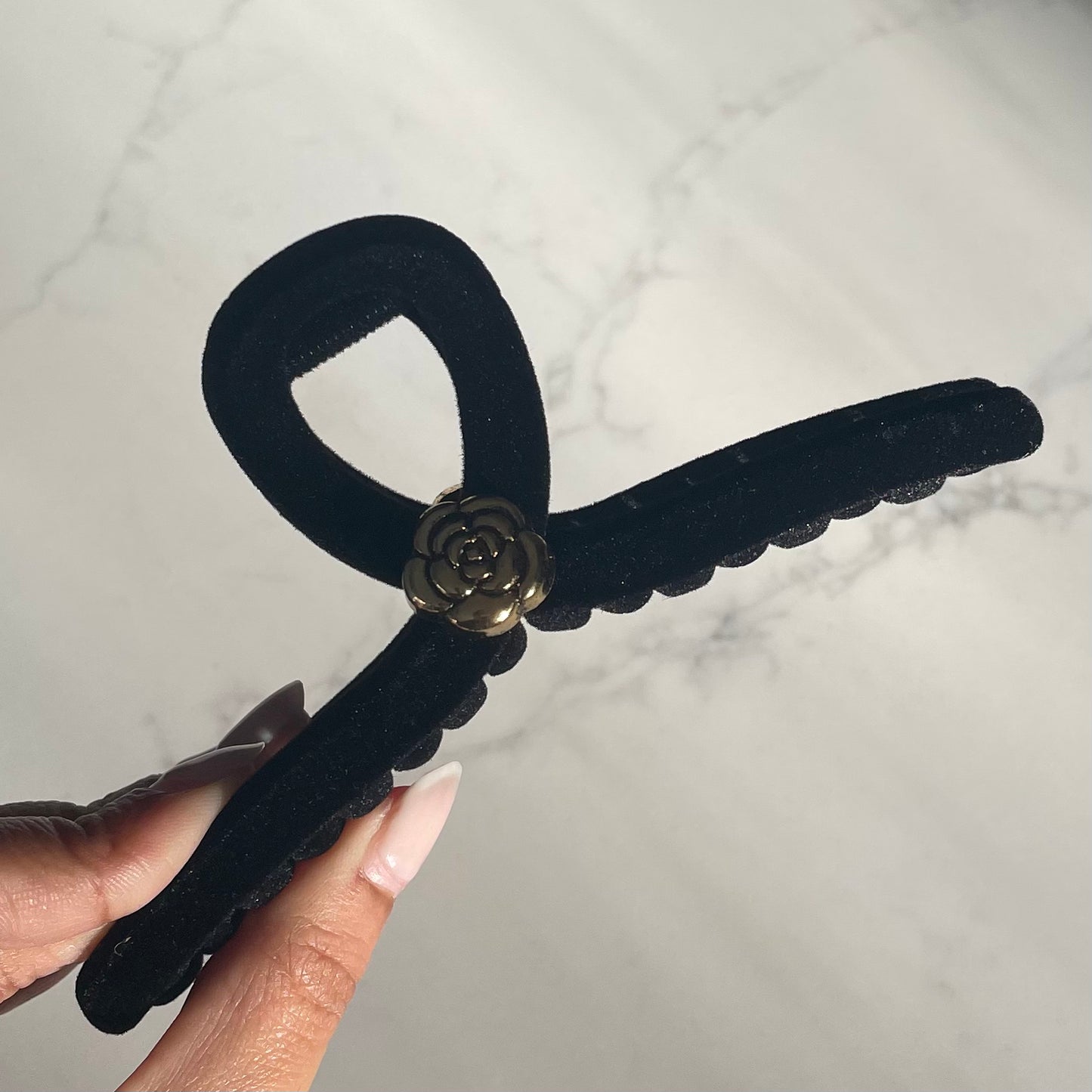 Velvet Claw Clip