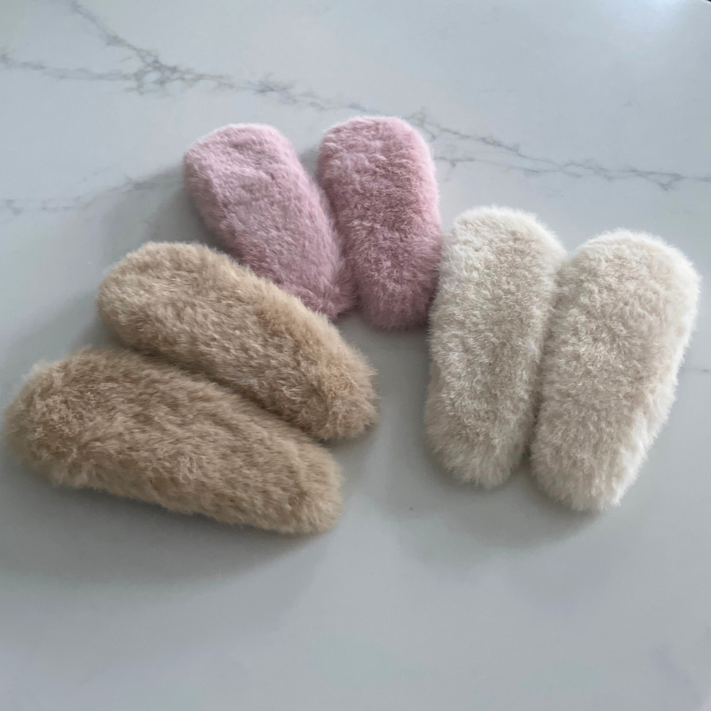 Fluffy Hair Clip - Set of 2