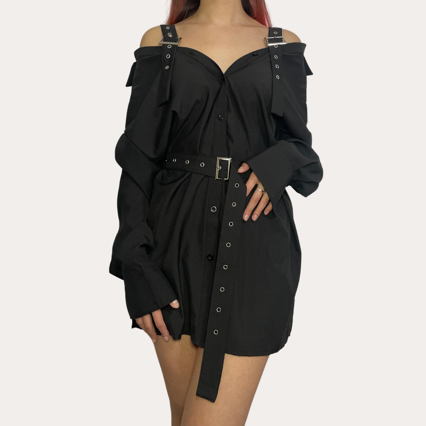 Buckle Shirt Dress