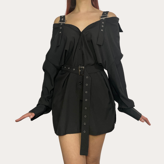 Buckle Shirt Dress