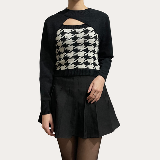 Houndstooth Bolero and Tank Top Set