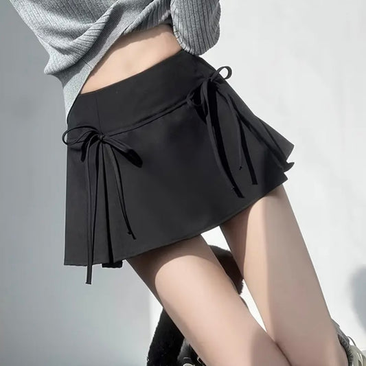 Mini High Waisted Bow Skirt