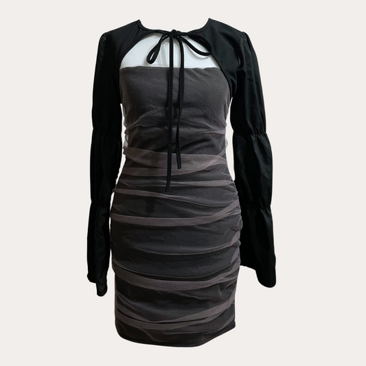 Bolero Top and Mesh Mini Dress